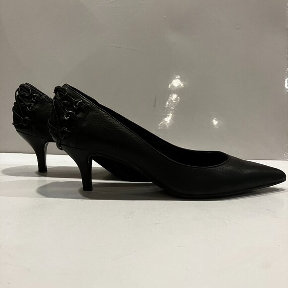 ALDO Heels ALDO Pumps Black Leather US Size 8.5 Like New Heels 2.5 inches - Picture 4 of 16